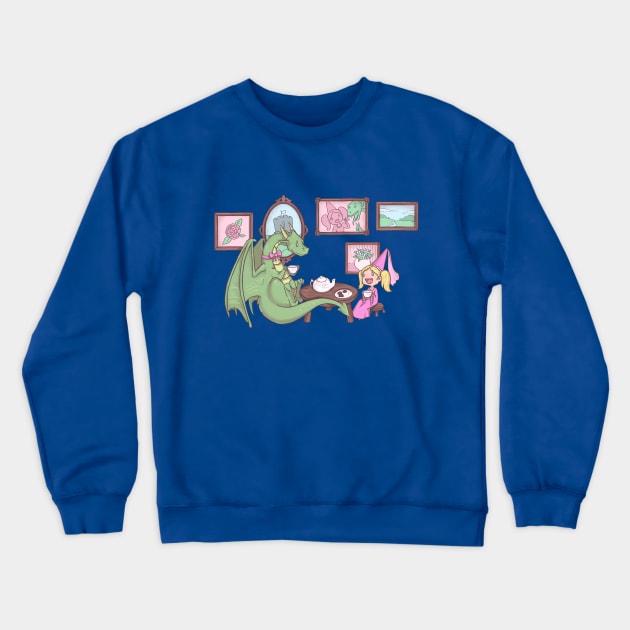 Dragon Tea Crewneck Sweatshirt by Myracuulous